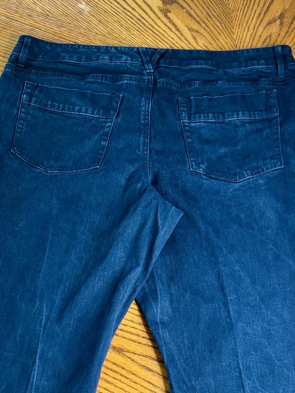 Coldwater Creek Modern Fit Women's Dark Blue Denim Jeans, Size: 16 - Picture 8 of 15